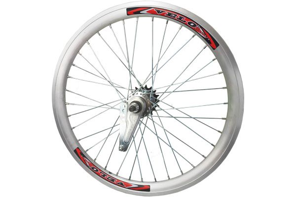 Колесо 20" заднее, втулка Stels, двойной обод цвет SILVER                                                                                                                                                                                                 