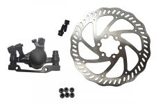 Комплект дискового тормоза RUSH (RADIUS) (машинка+диск 160 mm+болты) 140/160mm (Круглая колодка)                                                                                                                                                          