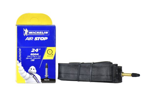 Камера  MICHELIN D3 AIRSTOP 28/37X540/541 24х1 1/8-1,5"  PR 29mm вентиль PRESTA  125250                                                                                                                                                                   