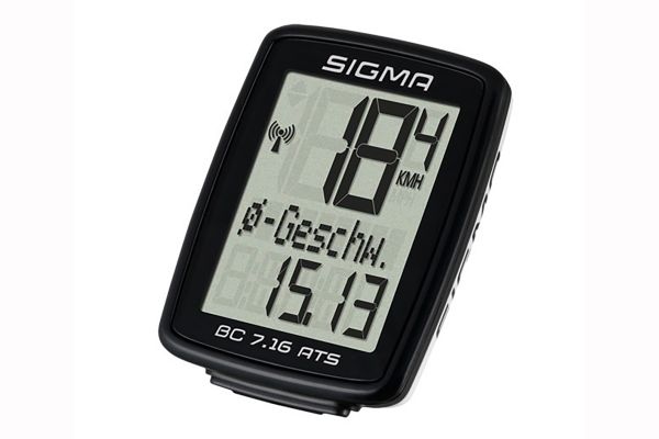 Велокомпьютер Sigma, BC 7.16 ATS,07162,7 функций, беспроводной, черный                                                                                                                                                                                    