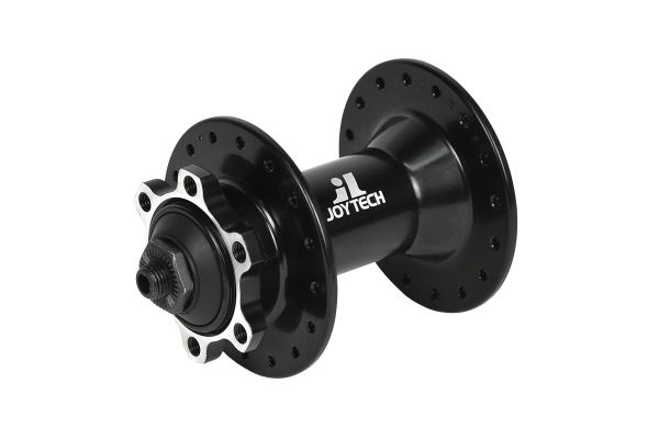 Втулка Joytech D761DSE-SL передняя алюм.под диск IS6,6 болтов,32Н 9x108x100 с эксцентриком, черн.                                                                                                                                                         