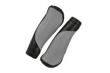 Грипсы MTB HL-GB306 130mm,эргономические, резина,черно\серые                                                                                                                                                                                              
