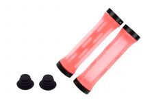 Грипсы MTB,HL-G309, 130мм,с 2 грипстопами, под шестигранник,оранжевые                                                                                                                                                                                     