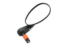 Зеркало DX-222SB, панорамное, универс. лев./прав., креп. в торец руля, черн.                                                                                                                                                                              