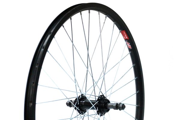 Колесо 26" MTB,заднее под трещотку, двойной обод DH18, алюм.,черный,черная втулка ARD-801 ,135 мм                                                                                                                                                         