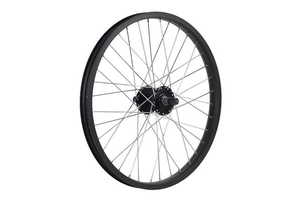 Колесо 20" BMX,переднее, обод MX-25,алюминиевый сплав, черный,втулка KT-135F,ось 12мм                                                                                                                                                                     