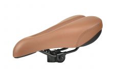Седло DS-2498 MTB 260*160mm, 600гр,комфорт,пружины,коричневый                                                                                                                                                                                             