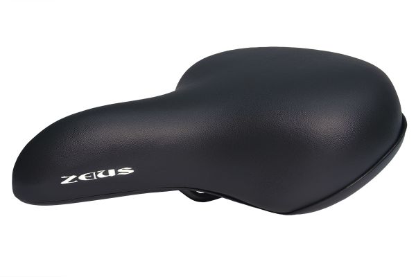 Седло ZEUS Z-9050 City Bike 245x205mm,рельсы сталь,черное,520гр                                                                                                                                                                                           