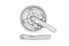 Система PROWHEEL TY-CM99*175mm,(48/38/28)AL-6061-T6,CHAINLINE:48.5,под квадрат 124.5,серебр.                                                                                                                                                              