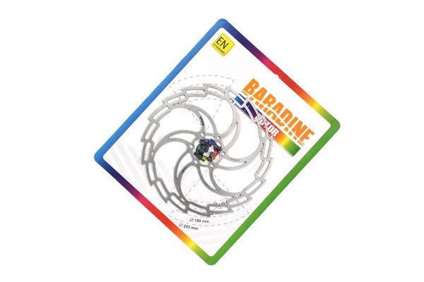 Ротор тормоза BARADINE DB-05,180мм, облегченный,крепление IS6                                                                                                                                                                                             