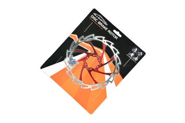 Ротор тормоза Alligator HK-R12RD-DIY Wind Cutter RED ,180мм,серебристо-красный,крепление IS6                                                                                                                                                              