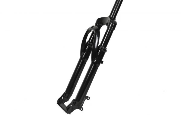Вилка EASING ES 225-2 24"*1.1\8" 200мм,диск.тормоз, пружина,стальная,б\резьб,черная,2,55кг                                                                                                                                                                