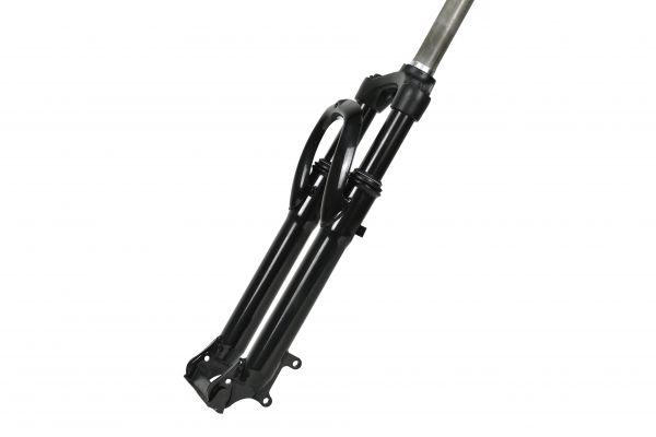 Вилка EASING ES 245-2 26"*1.1\8" ход 60мм,пружина,предварительное сжатие,стальная,черная,2,55кг                                                                                                                                                           