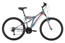 Велосипед Black One Phantom FS 27 серый/красный/серый 18"                                                                                                                                                                                                 