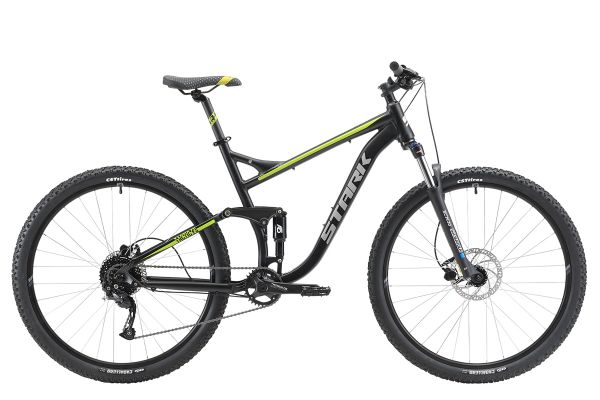 Велосипед Stark'22 Tactic FS 29.5 HD черный/зеленый 20"                                                                                                                                                                                                   