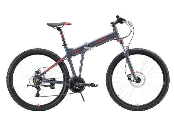 Велосипед Stark'23 Cobra 27.2 HD серый/черный/оранжевый 18"                                                                                                                                                                                               