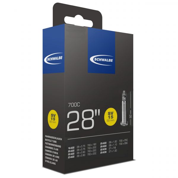 Камера Schwalbe SV15 18/28-622(630),28-0,7-1,0 50mm вентиль преста 10400083                                                                                                                                                                               