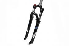 Вилка EASING GRINZ ES 451 MLO 26"*1.1\8"ход 100мм,локаут мех,пред.сжатие,алюмин,черно/бело/серый,2,4                                                                                                                                                      