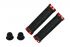 Грипсы MTB,VDG1007,130мм,с 2 грипстопами, под шестигранник,черно-красные                                                                                                                                                                                  
