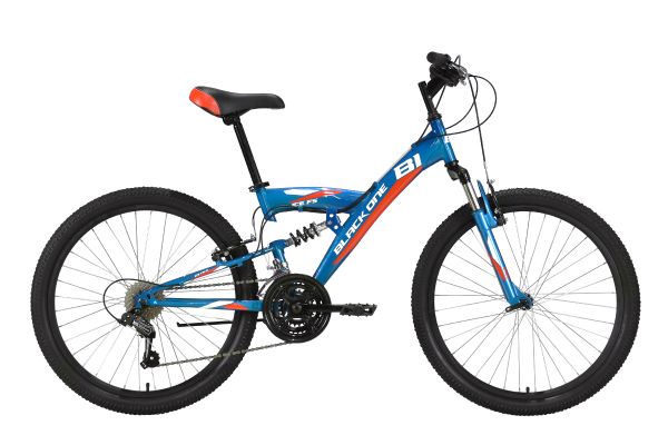 Велосипед Black One Ice FS 24 голубой/белый/красный 14.5"                                                                                                                                                                                                 