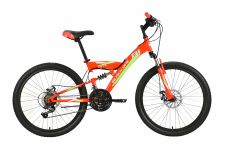 Велосипед Black One Ice FS 24 D красный/зеленый                                                                                                                                                                                                           