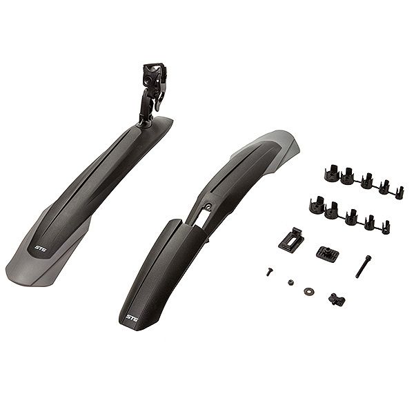 Комплект крыльев STG GH-374F/R, для колес 26-29, прорезиненные                                                                                                                                                                                            