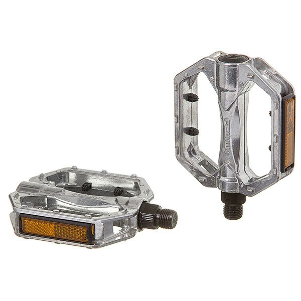 Педали STG FP-925, платформа, алюм, ось 9/16", насып. Подшип. Серебр                                                                                                                                                                                      