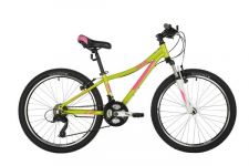 Велосипед FOXX 24" CAMELLIA зеленый, алюм. рама 12", 21 скор., Power/Microshift TS38, V- bra                                                                                                                                                              