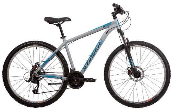 Велосипед STINGER 27.5" ELEMENT STD SE серый, алюминий, размер 16"                                                                                                                                                                                        