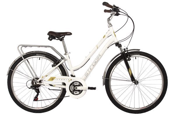 Велосипед STINGER 26" VICTORIA белый, сталь, размер 19"                                                                                                                                                                                                   