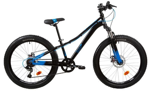 Велосипед NOVATRACK 24" DOZER синий,  алюм. рама 12", 6 скор., Shimano TY21/Microshift TS38, дисковы                                                                                                                                                      