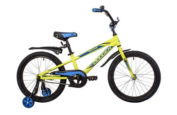 Велосипед NOVATRACK 20" DODGER алюм., зелёный, тормоз нож, короткие крылья, защита цепи А-тип                                                                                                                                                             