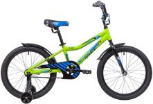 Велосипед NOVATRACK 20" CRON, зеленый, алюм.рама, тормоз нож, короткие крылья, нет багажника                                                                                                                                                              