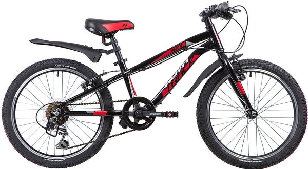 Велосипед NOVATRACK 20", PRIME, чёрный, алюм., 6-скор, TY21/TS38/SG-6SI, V-brake                                                                                                                                                                          