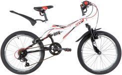 Велосипед NOVATRACK 20" DART, белый, сталь, 6 скор., TY21/RS35/SG-6SI, Shimano                                                                                                                                                                            