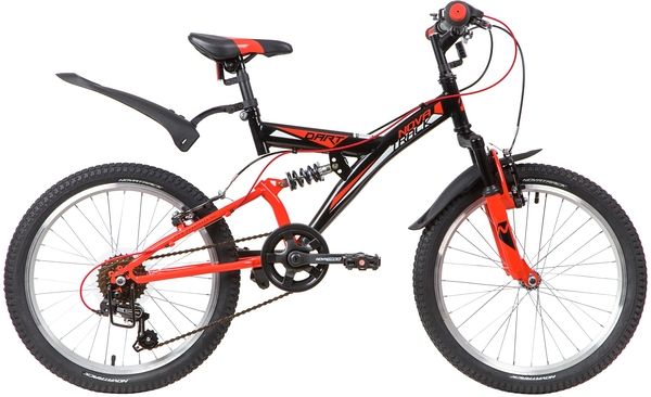 Велосипед NOVATRACK 20" DART, черный, сталь, 6 скор., TY21/RS35/SG-6SI, Shimano                                                                                                                                                                           
