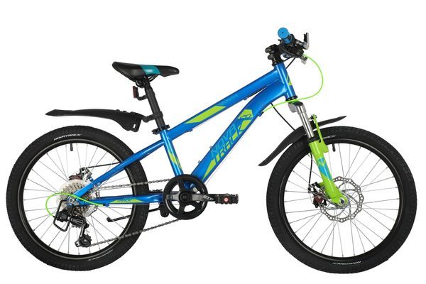 Велосипед NOVATRACK 20" POINTER синий,  стальная рама, 6 скор., Shimano TY21/Microshift TS38, дисков                                                                                                                                                      