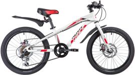 Велосипед NOVATRACK 20", PRIME, белый, алюм., 6-скор, TY21/TS38/SG-6SI, диск.тормоз ARTEK                                                                                                                                                                 