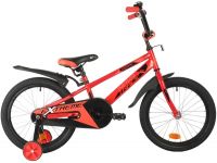 Велосипед NOVATRACK 18" EXTREME красный, сталь, тормоз нож, короткие крылья, полная защ.цепи                                                                                                                                                              