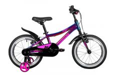 Велосипед NOVATRACK 16" KATRINA алюм., фиолет.металлик, полная защ.цепи, V-brake, короткие крылья                                                                                                                                                         