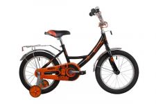 Велосипед NOVATRACK 16" URBAN чёрный, полная защита цепи, тормоз нож, крылья и багажник хром                                                                                                                                                              