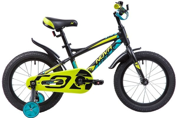 Велосипед NOVATRACK 16", TORNADO, алюм., чёрный,  полная защита цепи, тормоз нож, короткие крылья, н                                                                                                                                                      