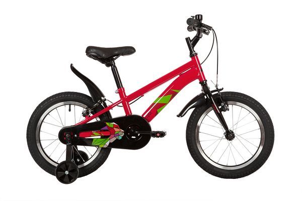 Велосипед NOVATRACK 16" LYNX сталь, терракотовый, тормоз V-brake, короткие крылья, полная защита цеп                                                                                                                                                      