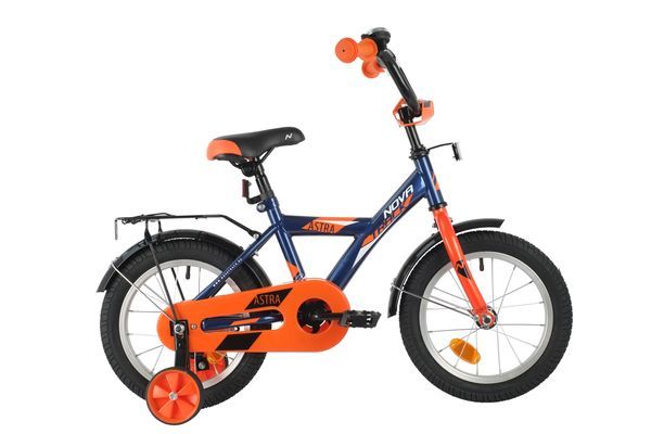 Велосипед NOVATRACK 14" ASTRA синий, тормоз нож, крылья, багажник, полная защ.цепи                                                                                                                                                                        