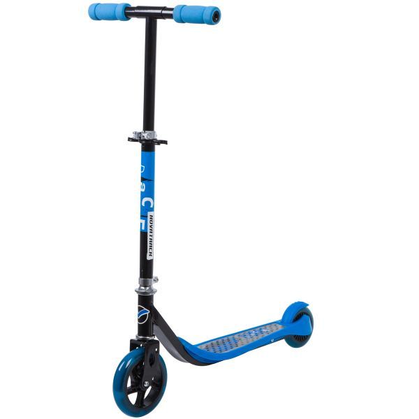 Самокат для детей NOVATRACK JUNGLE сталь+пластик, нескладной, max50кг, колеса свет.PU 145*100мм, син                                                                                                                                                      