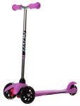 Самокат для детей Novatrack Disco-kids Start, свет.колеса PU пер.120*24  задн.76*24мм                                                                                                                                                                     