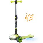 Самокат Novatrack RainBow, для детей, складной механизм на руле, регулировка по высоте с                                                                                                                                                                  